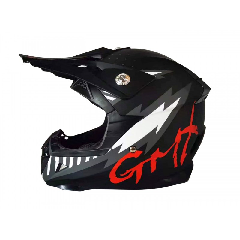 GMX Motocross Junior Helmet Black Small 47 48cm